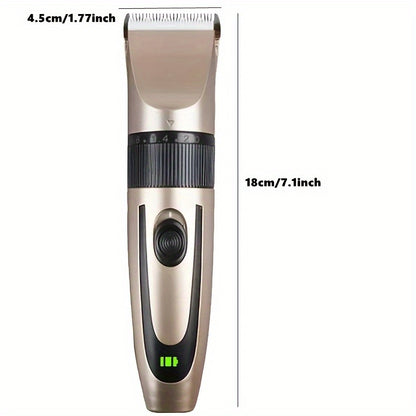 USB Rechargeable Hair Clippers for Men, Cordless Electric Haircutting & Grooming Kit, ABS Body, with 400mAh Lithium Battery, 3mm-12mm Guide Combs, Barber Comb, Cleaning Brush, Hair Clipper, for Salon & Home Use