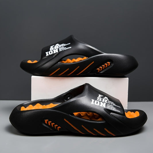 New FASHION Fashion Stickers Massage Foot Sliders Men'S Summer EVA Casual Versatile Non-slip Platform Sole Comfortable Wear Beach Summer Sandals Men's