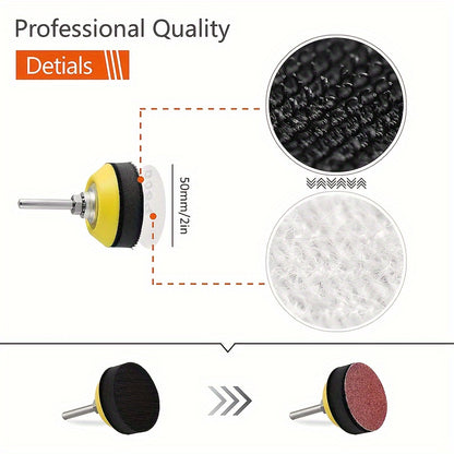 244pcs/set Advanced Aluminum Oxide Grinding Discs- 2 Quick Replacement Systems, Grain Range 80-3000-Durable Discs, Easy to Polish Metal, Wood, Glass and Car - Drill Bits and Grinder Accessories, Used for Polishing, Such as Pl