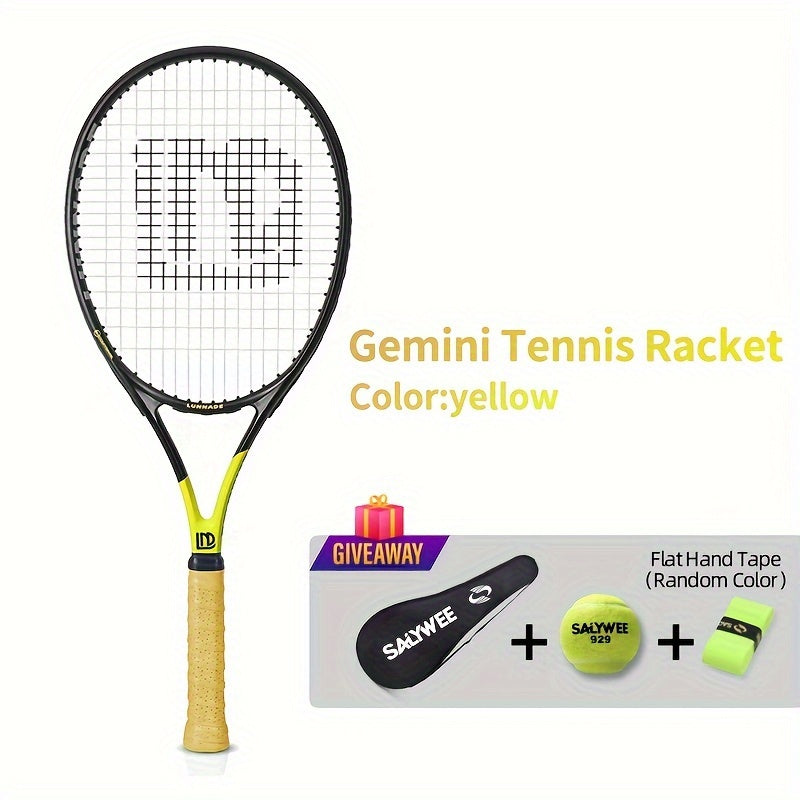 SALYWEE Carbon Composite Tennis Racket For Beginners, Light Weight Durable Tennis Racket With Bag, Halloween Gifts