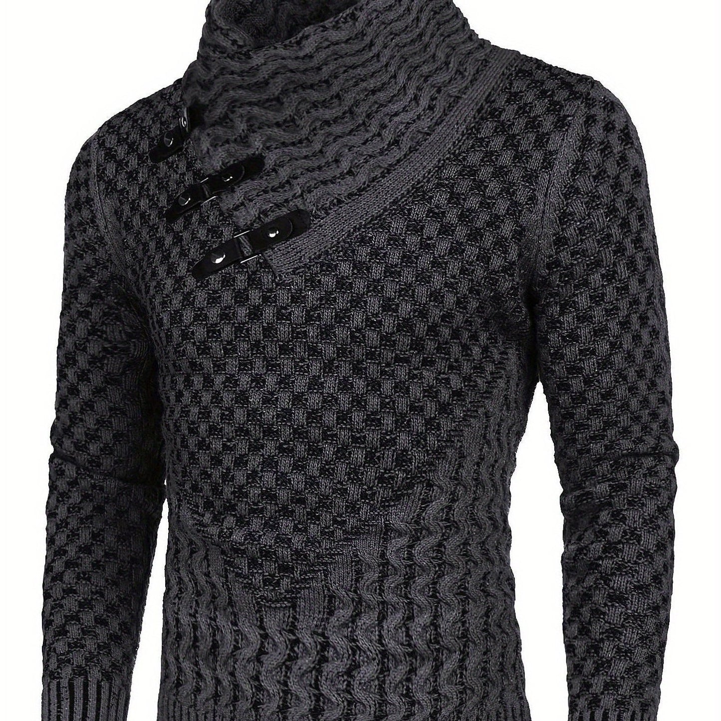 Men'S Novelty Turtleneck Pullover