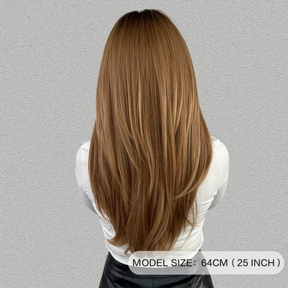 Elegant Honey Blonde Wavy Wig: Heat-Resistant, Full Volume, Natural Layers with Breathable Cap - Universal Fit & Style Flexibility