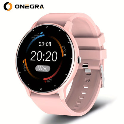 ONEGRA Wireless Call Smart Watch For Men And Women, Full Touch Screen Sport Fitness Watch For Android IOS