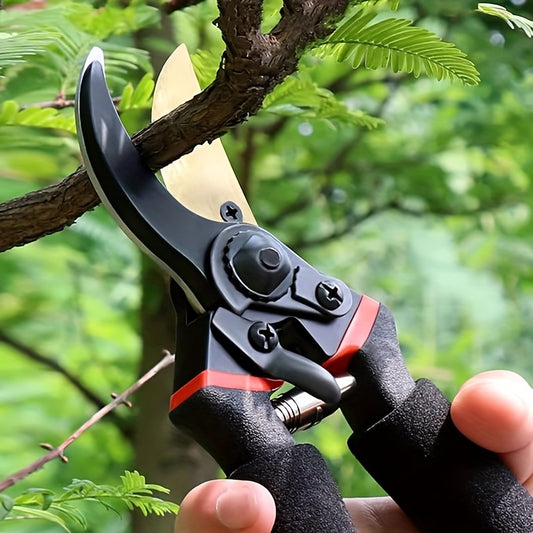 Professional Titanium Bypass Pruning Shears - 8.5\" Super Sharp Premium Garden Shears, Pruning Shears for Gardening, Garden Hedge Clippers, Handheld Pruners - Garden Scissors, Heavy Duty Tool