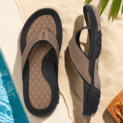 Mens Beach Flip Flops Water Sandals Outdoor Athletic Thong Sandal