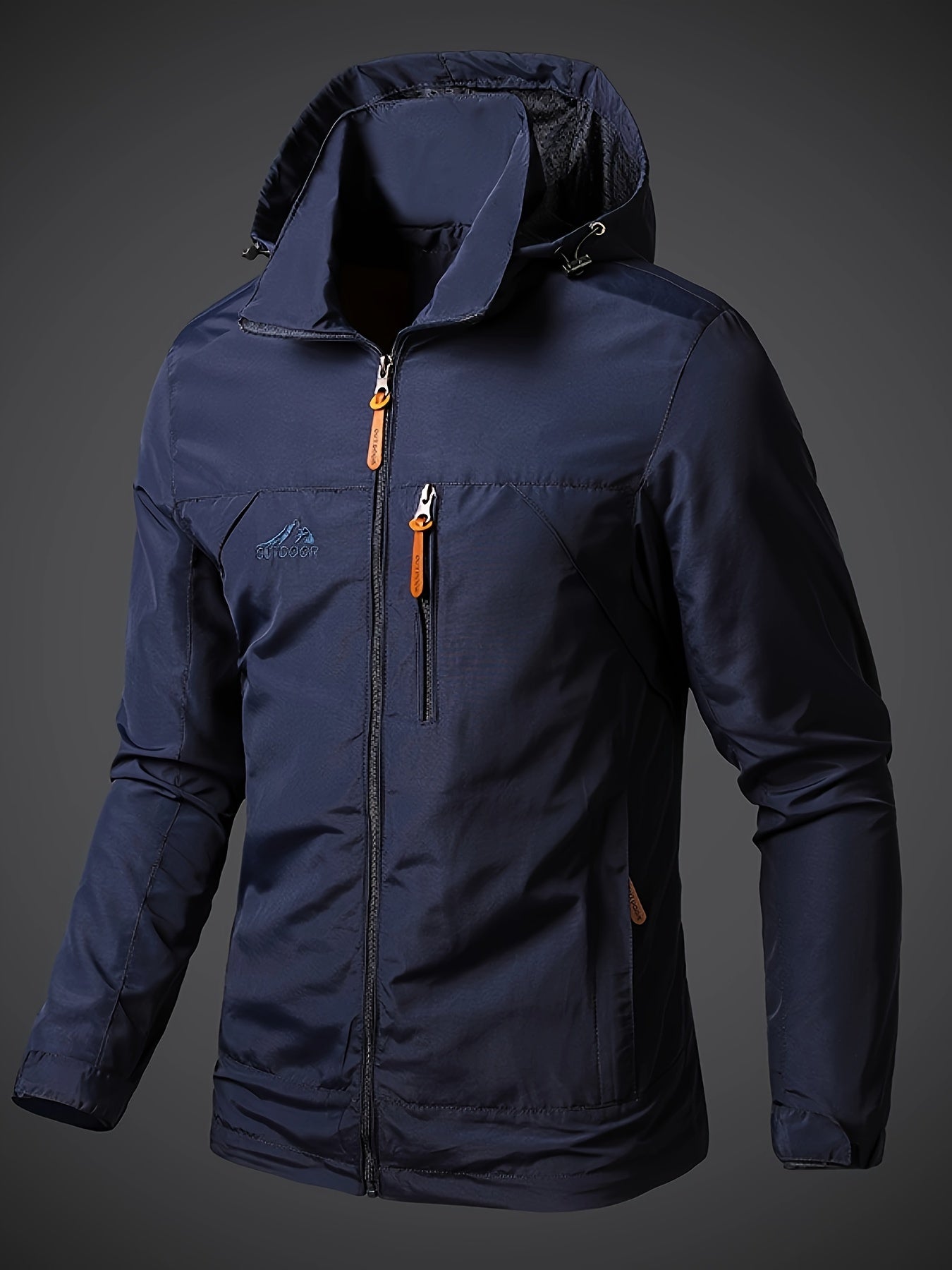 Classic Essential Outdoor Lightweight Hooded Jacket - Windproof Strike Coat With Regular Fit - Perfect For Men In Spring And Autumn