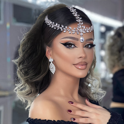 A Personality Face, Small Drop-shaped Rhinestones, Hand-woven Hair Accessories, Headbands, High-end Small Fresh Princess Hair Combs, Photo Studio Shooting, Bride Wear, Egypt Roman Style Hair Accessories, HP541