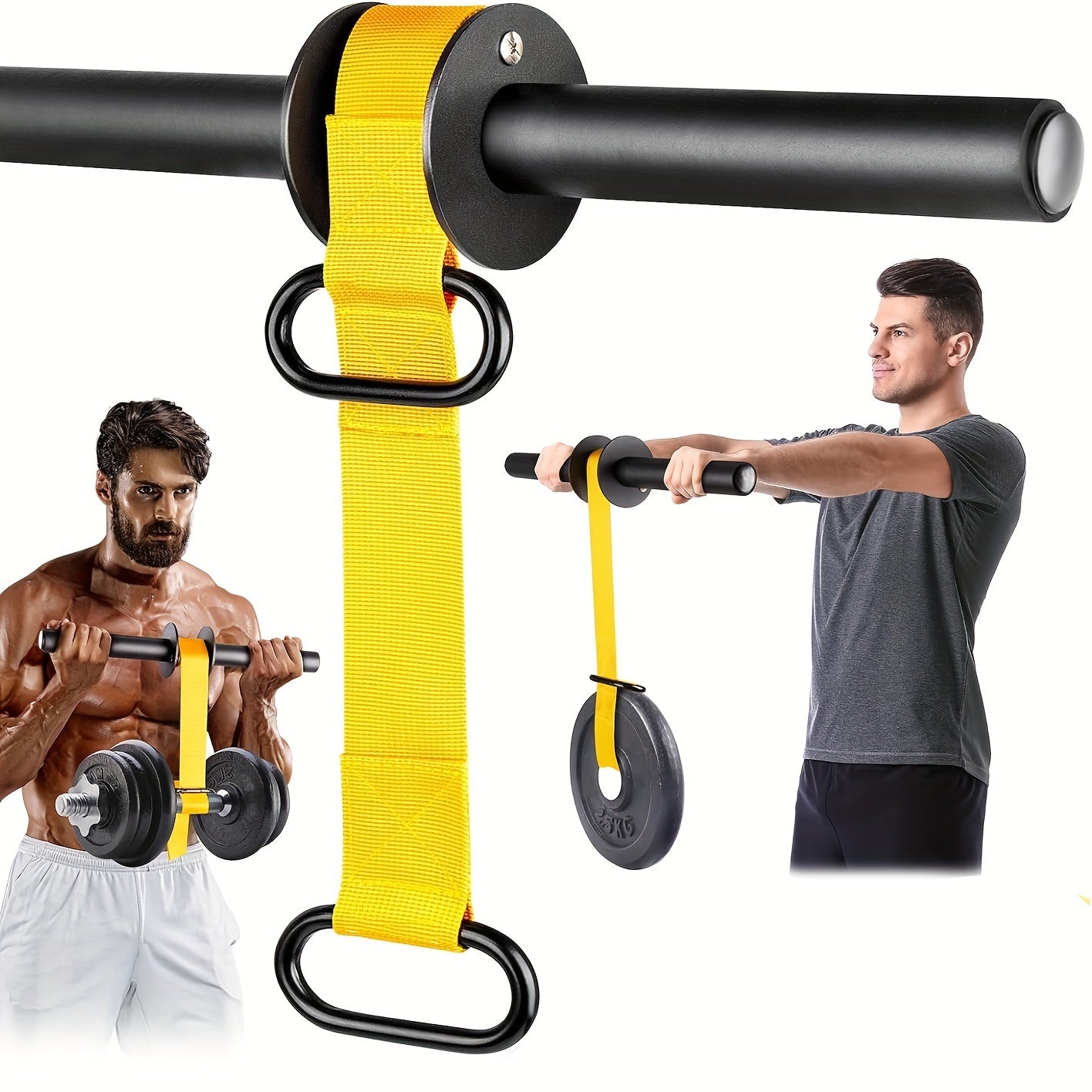 Ultra-Strong Forearm & Wrist Strengthener - Durable Nylon Webbing with Quick Lock, Anti-Slip Grip Handles for Enhanced Training