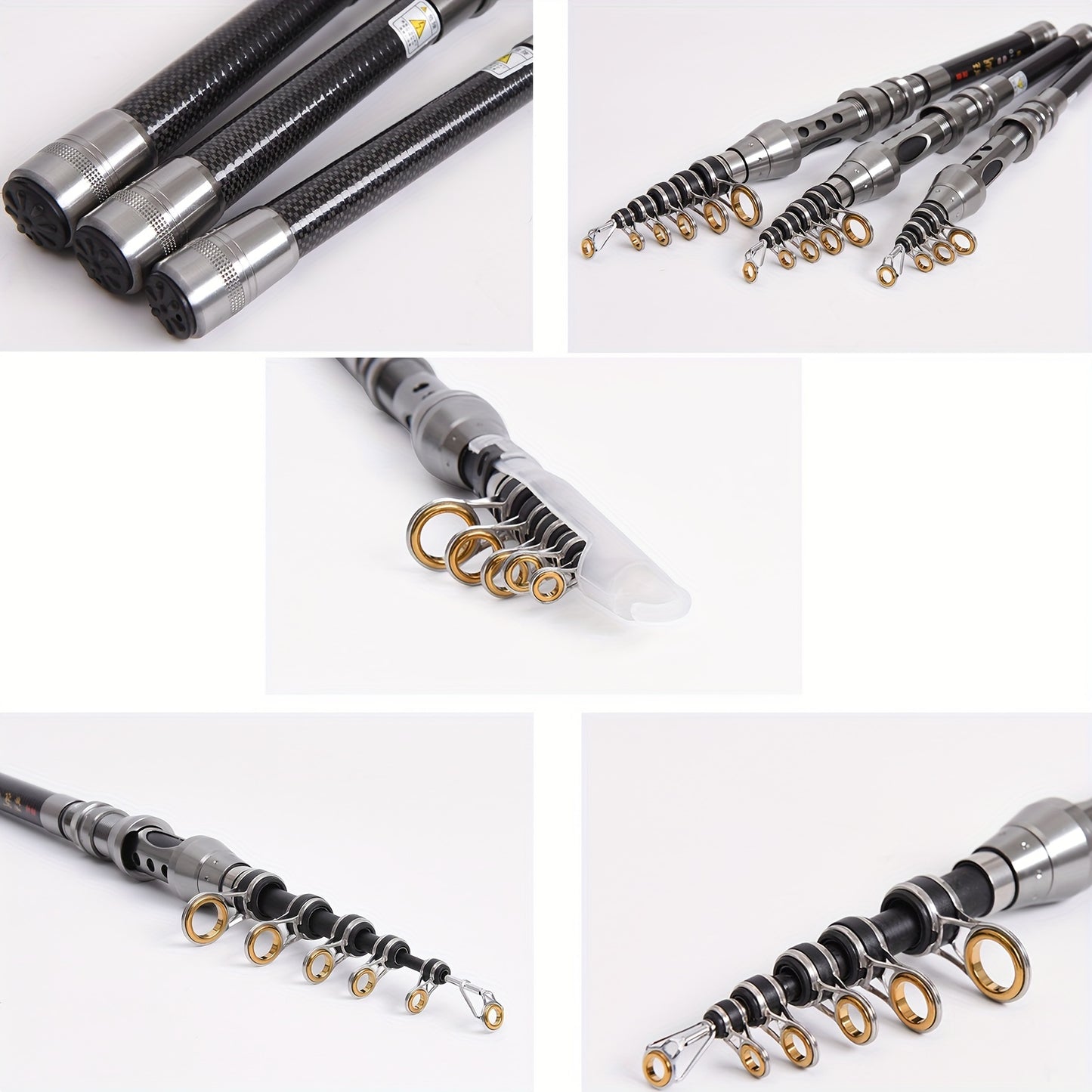 Compact and Powerful Carbon Telescopic Fishing Rod - Perfect for Saltwater Fishing!