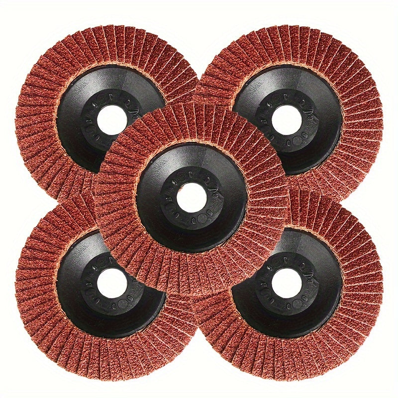 10pcs 10.16 cm Flip Discs for Grinder 60 Grit Grinding Discs Abrasives Grinding Tools Grinding Discs for Metal Rust Removal And Polishing