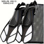 [Popular Choice] Qingsong Adjustable Snorkeling Fins with Buckles, Open Heel Design, Short Travel Swim Fins for Adults - Men and Women, Black