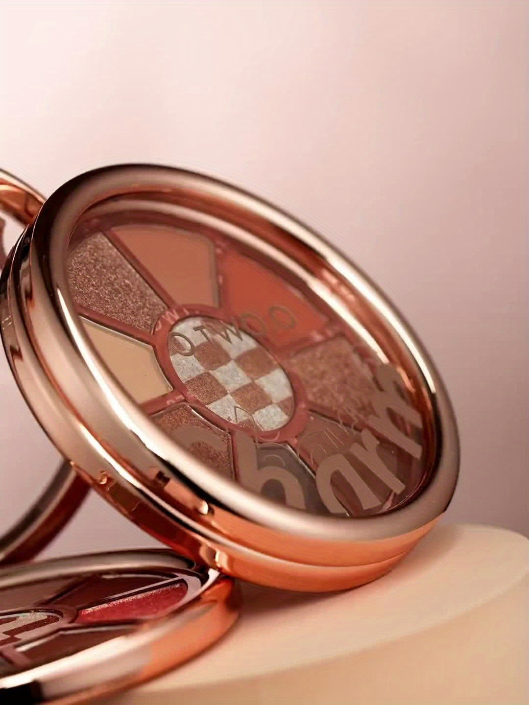 O.TWO.O Velvet Smooth Eyeshadow Palette - 9 Vibrant Colors, Matte & Shimmer Finish, Long-Lasting High Pigment Makeup with Rose Golden Compact, Perfect for Valentine’s Day or Everyday Glam