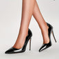 Elegant Voaboasy Women's Stiletto Heels - Pointed Toe, Faux Cover Dress Pumps for All Seasons, VOABOASY