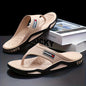 Men's Solid Color Street Style Lightweight Flip Flops, Comfy Non Slip Casual Durable Thong Sandals For Men's Summer Outdoor Activities