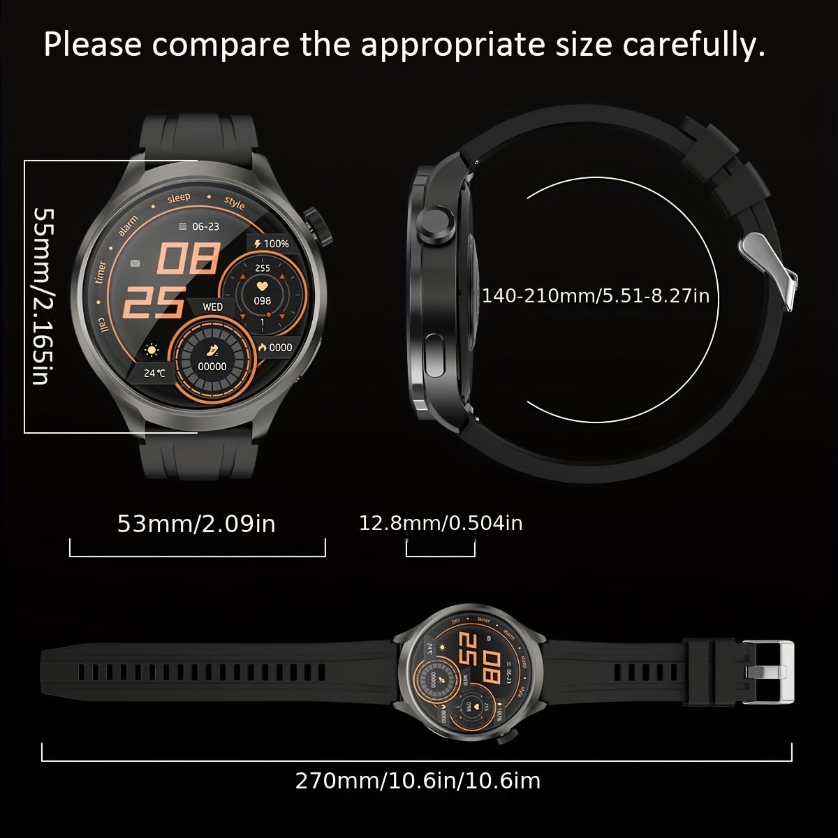 Onegra'S New GT4 PRO MAX Smart Watch Is Equipped with 1.85-Inch High-Definition Full Touch Screen 410Ma Large Battery GPS Tracker NFC Compass Smart Watches for Men And Women And Other Multifunctional 2024+ Holiday Gifts.