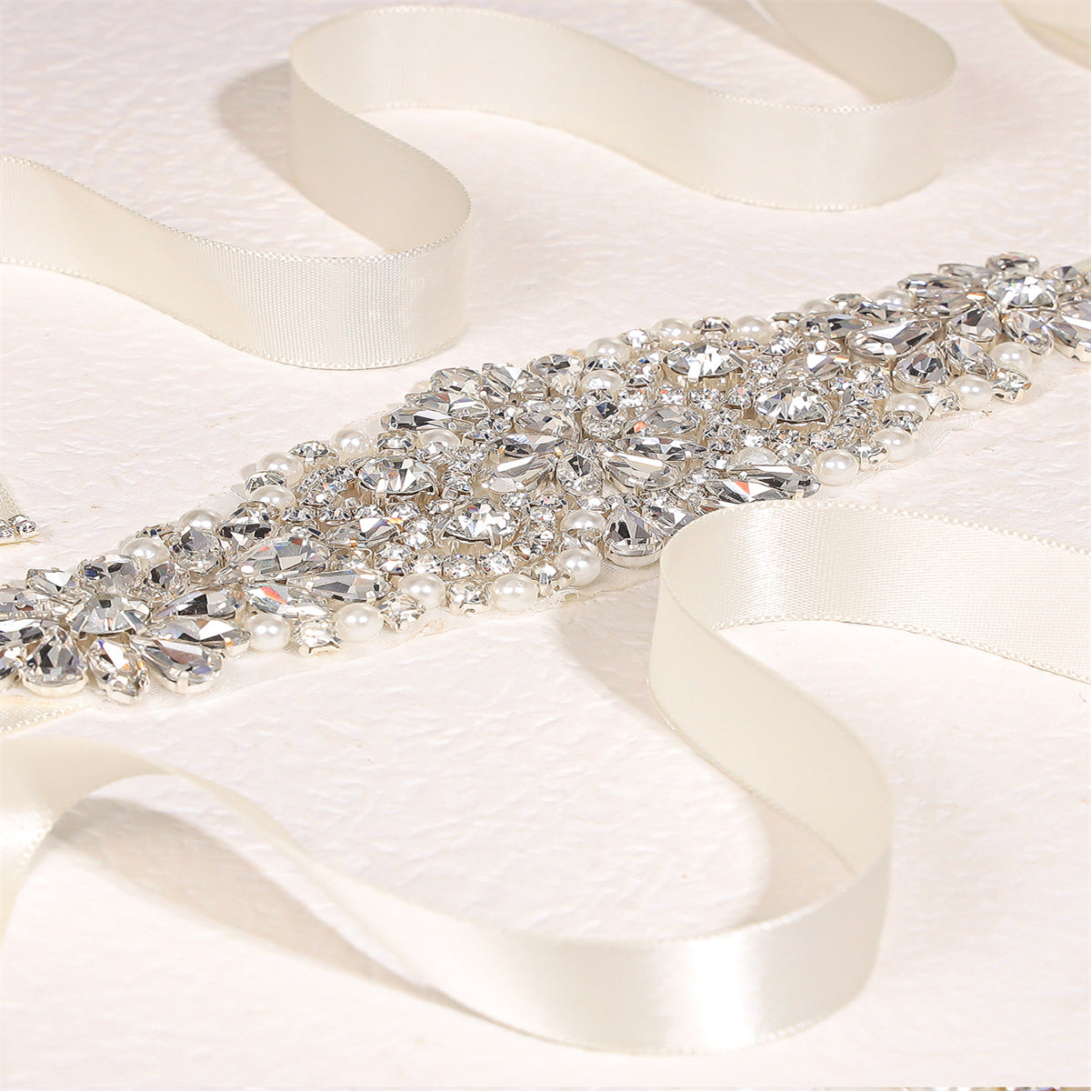 Rhinestone Bridal Belt Wedding Dress Waist Chain Sash Faux Pearl Beaded Belt Handcrafted Wedding Accessories For Bridesmaid