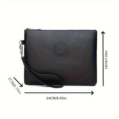 Soft Handbag For Men, Envelope Wrist Bag For Daily Commute
