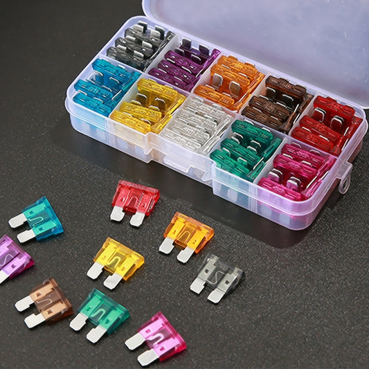 100pcs Auto Fuse Combination - Profile Medium Size Blade Type Car Fuse Assortment Fuse Set - Auto Car Truck