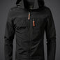 Classic Essential Outdoor Lightweight Hooded Jacket - Windproof Strike Coat With Regular Fit - Perfect For Men In Spring And Autumn