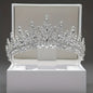 1pc Fashionable Alloy Crown, Rhinestone Tiara for Wedding, Bridal Accessories, Birthday Theme Jewelry