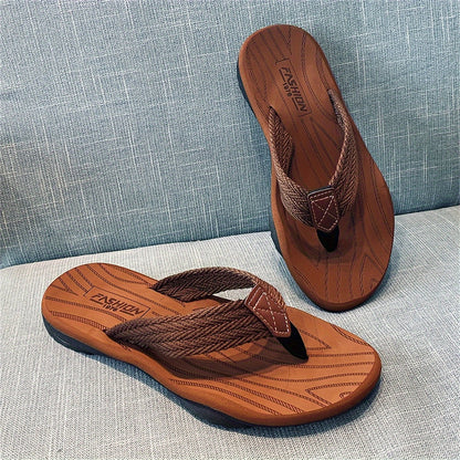 Men's Thong Sandals, Casual Non Slip Flip-flops Shoes Toe Post Sandals For Indoor Outdoor Walking, Beach Shoes For Spring And Summer