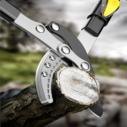 Professional Telescopic Bypass Pruning Shears, Heavy-Duty Garden Pruners with Metal Body and Ergonomic Handle for Fruit Tree Branches, Gardening Clippers, Extendable Gardener'S Lopper Cutter Tool