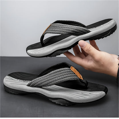 Men's Thong Sandals, Casual Non Slip Flip-flops Shoes Toe Post Sandals For Indoor Outdoor Walking, Beach Shoes For Spring And Summer