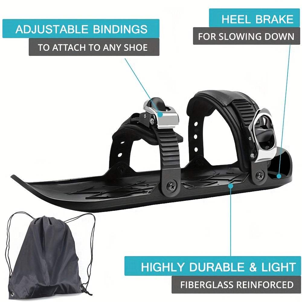 Mini Skiing & Skating Snow Shoes, Adjustable Mini Skiing Sled, Small Snowboard, Sports Skiing Boots