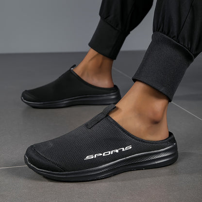 Men's Solid Color Breathable Hollow Out Slippers, Comfy Non Slip Casual Durable Slides, Men's Footwear