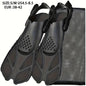 [Popular Choice] Qingsong Adjustable Snorkeling Fins with Buckles, Open Heel Design, Short Travel Swim Fins for Adults - Men and Women, Black