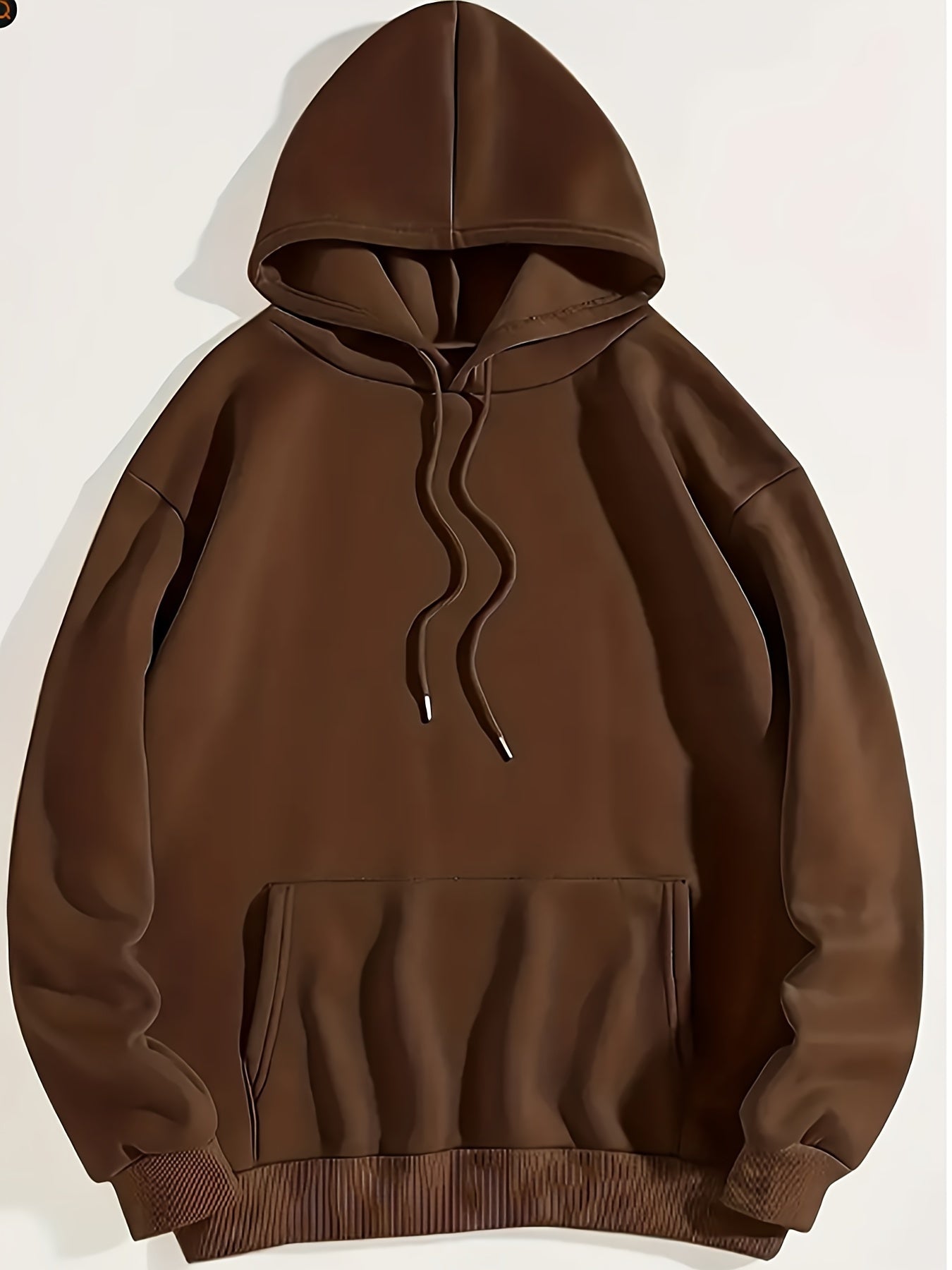 Men'S Fleece Hoodie Letter Print Kangaroo Pocket Drawstring Print Hoodie