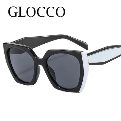 New Fashion Large Frame Women's Sunglasses Trendy Brand Designer White Black Oversized Sun Glasses Female Shades Eyewear UV400