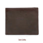 GENODERN Cow Leather Men Wallets with Coin Pocket Vintage Male Purse RFID Blocking Genuine Leather Men Wallet with Card Holders