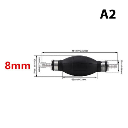 6mm/8mm/10mm/12mm Hand Fuel Pump Line Rubber Aluminum Hand Primer Bulb diesel oil transfer petrol for Car Boat Marine Outboard