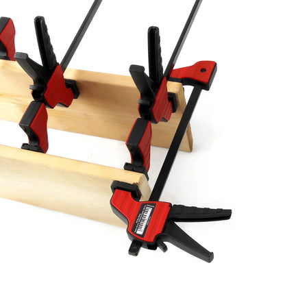 4 6 12 Inch Quick Ratchet F Clamp Heavy Duty Wood Working Work Bar Clamp Clip Kit Woodworking Reverse clamping 100 150 300mm