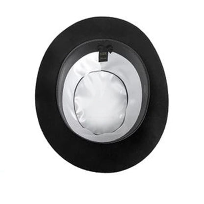 Wool Bowler Hat luxury felt billycock hats for men with belt rolled brim casquette men's cap