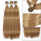 Bone Straight Hair Bundles Salon Natural Hair Extensions Fake Fibers Super Long Synthetic Yaki Straight Hair Weaving Full to End