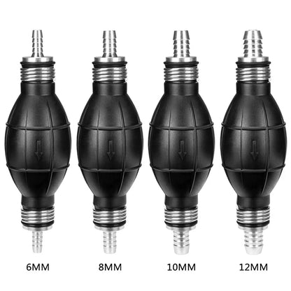 6mm/8mm/10mm/12mm Hand Fuel Pump Line Rubber Aluminum Hand Primer Bulb diesel oil transfer petrol for Car Boat Marine Outboard