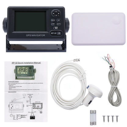 ONWA KP-32 No Ais Transponder GPS/SBAS Marine LCD GPS Navigator Boat Chart Plotter GPS Navigation Locator Positioner Receiver