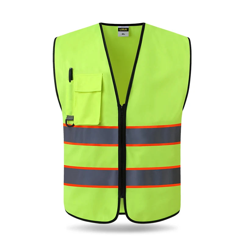 High Visibility Reflective Vest Working Clothes Motorcycle Cycling Sports Outdoor Reflective Safety Clothing Reflective Jacket