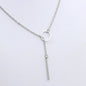 2020 New Fashion Necklace Design Ladies Fashion Simple Simple Metal Round Necklace Wholesale Sales