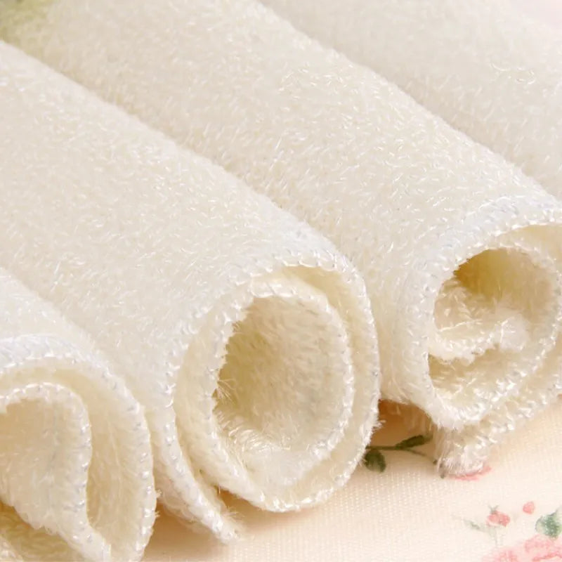 5/10/15/20PCS Bamboo Fiber Dish Cloth High Efficient Anti-grease Cleaning towel Washing Towel Magic Kitchen Cleaning Wiping Rag