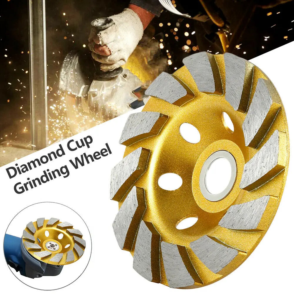 80/100/125/150/180mm Diamond Segment Grinding Cup Wheel Disc for Concrete Granite Stone Ceramic Grinding Cutting Wheel 1pc