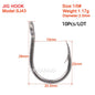 Seawater corrosion protection Fishing Hook Size 1/0-13/0# Ring eye Japan Fishhooks Fishing Hooks Single Jig Fish Hook Tackle