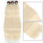 Bone Straight Hair Bundles Salon Natural Hair Extensions Fake Fibers Super Long Synthetic Yaki Straight Hair Weaving Full to End