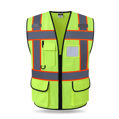 High Visibility Reflective Vest Working Clothes Motorcycle Cycling Sports Outdoor Reflective Safety Clothing Reflective Jacket