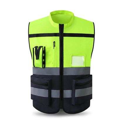 High Visibility Reflective Vest Working Clothes Motorcycle Cycling Sports Outdoor Reflective Safety Clothing Reflective Jacket