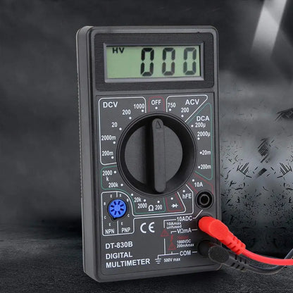 DT830B AC/DC LCD Digital Multimeter 750/1000V Voltmeter Ammeter Ohm Tester High Safety Handheld Meter Digital Multimeter