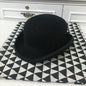 Wool Bowler Hat luxury felt billycock hats for men with belt rolled brim casquette men's cap