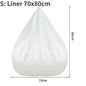Large Small Lazy Sofa Cover Chairs Without Filler Linen Cloth Lounger Seat Bean Bag Pouf Puff Couch Tatami Living Room